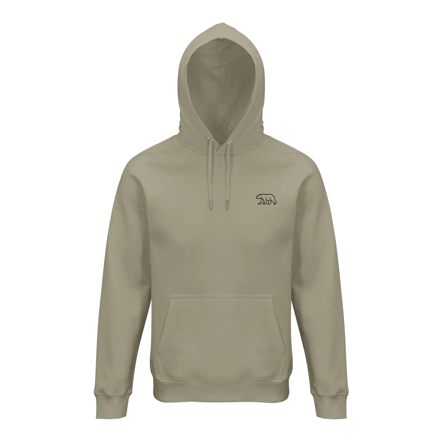 Hoodie with embroidered bear – minimalist design & sustainable comfort